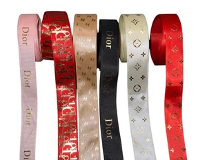 Luxury Designer Ribbon Set – 30 Yards Total (5 Yards Each Design) – 1 Inch Width - Picture 1 of 1