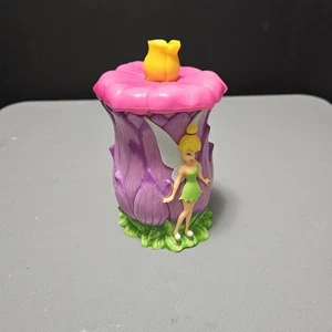 Disney On Ice Exklusiv Tinkerbell auf Blume Kunststoff Krug Tasse Becher mit Deckel - Bild 1 von 10