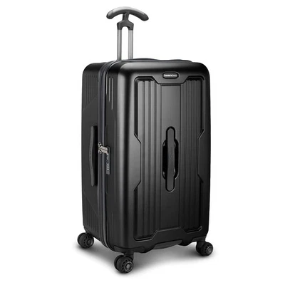 Ultimax II 26" Medium Trunk Spinner Luggage, Tie Down Straps, Matte Black, Ch... - Image 1 of 4