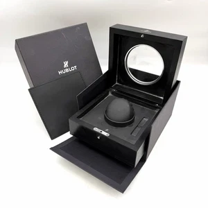 Scatola orologio HUBLOT originale legno nera BOX custodia - Imagen 1 de 14