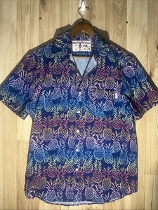 Chubbies Men’s Medium Neon Multicolor Pineapple All Over Print Performance SS - Picture 1 of 8