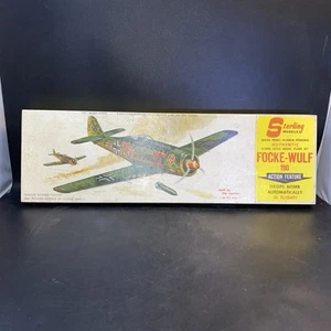 RARE Vintage Sterling Focke-Wulf FW-190 24" R/C or Control Line Balsa Kit NIOB - Picture 1 of 7