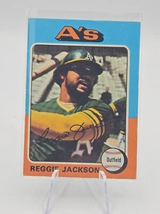 1975 Topps Set-Break #300 Reggie Jackson EX-EXMINT MISSCUT - Picture 1 of 10