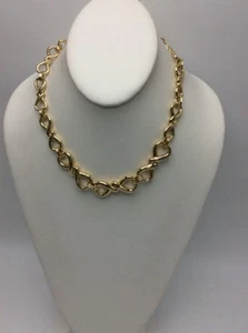 $48 Anne Klein gold tone link necklace AK501 - Picture 1 of 4