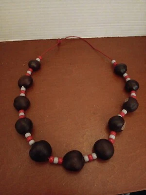 Genuino Collar BUCKEYE Escarlata y Gris, Universidad Estatal de Ohio, Fútbol Deportes Foto 1 de 4