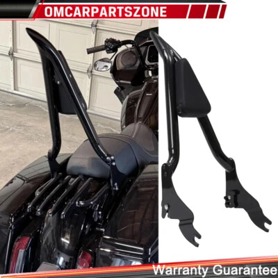22" Passenger Backrest Sissy Bar For Harley Touring Street Road Glide 1997-2008 - Image 1 of 4