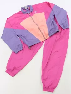 Rare VTG NIKE ELITE Spell Out Color Block Track Suit Jacket Pants 90s WMNS L/M - Picture 1 of 23