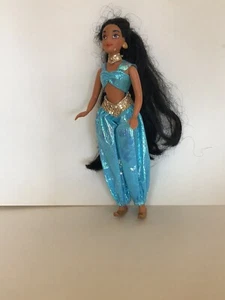 Vintage Disney Aladdin Jasmine Doll Mattel Barbie Doll With Upturned Shoes - Picture 1 of 8