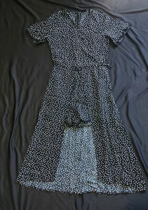 Art Class Polka Dot Mid Length Dress With Shorts Girls Size 10/12 - Picture 1 of 9