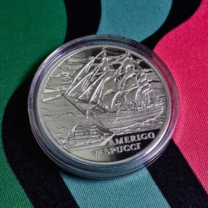 Bielorrusia 2010, barco THE AMERIGO VESPUCCI, 1 rublo, cobre-níquel - Imagen 1 de 4