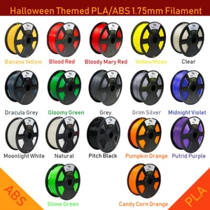 Esquemas de color de filamento para impresora 3D con temática de Halloween PLA/ABS 1,75 mm 1 kg/2,2 lb - Imagen 1 de 46