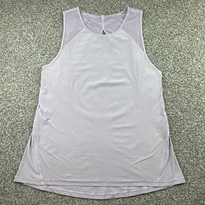 Lululemon Tank Top Womens 8 Pink Mesh Tech Run Yoga Gym Mesh Athletic Ladies - Picture 1 of 15