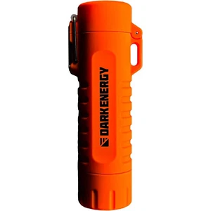 Dark Energy Plasma Lighter with Dual Arch Plasma and Flashlight - Hi-Vis Orange - Picture 1 of 10