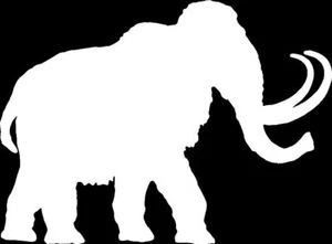 Woolly Mammoth Silhouette Vinyl Car Window Decal Bumper Sticker US Seller - Bild 1 von 7