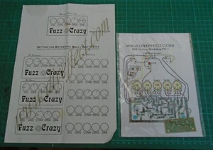 guitar factory fuzz effects;5 knob type (PCB + parts list) PNP Ge fuzz - Picture 1 of 3