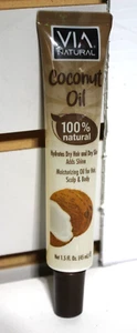 Aceite de coco natural VIA ~ 100 % natural ~ cabello, cuero cabelludo y cuerpo ~ tubo de 1,5 oz - Imagen 1 de 1
