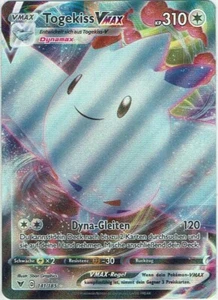 Pokemon Karte Schwert&Schild Farbenschock 141/185 Togekiss Vmax - Bild 1 von 1