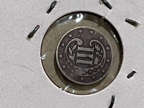 1854 3 CENT SILVER Metal Composition: 90% Silver - 10% Copper Minted at: Phily Cover