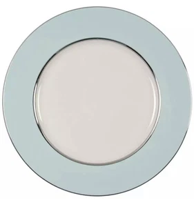 Castleton China Türkis Speiseteller 10 3:4" Platinrand Hergestellt in den USA - Bild 1 von 3