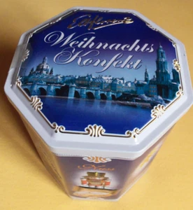Weihnachtliche Dose für Plätzchen Kekse Gebäck Blechdose Elbflorenz von Vadossi - Bild 1 von 3