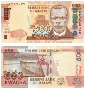 2017 Malawi P66b 500 Kwacha Banknote UNC - Picture 1 of 1
