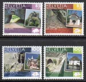 SVIZZERA MNH 2007 SG1724-27 Pro Patria, Percorsi tradizionali - Foto 1 di 1