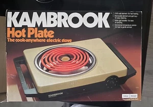 Vintage Kambrook 1970’s working coil hotplate Australian made: box, instructions - Picture 1 of 16