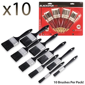 Set Spazzole Vernicia Pari e Soffitti Qualità Pittore Professionista Fine 10pz - Foto 1 di 12
