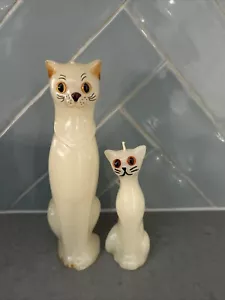 Cat Candles Kitten Kitty Shape with Eyes Figure Home Decor The Candle Factory - Picture 1 of 16