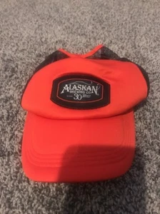 Alaskan Brewing Company Red And Black Mesh SnapBack Baseball Cap - Picture 1 of 7