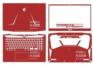 Dazzle Laptop Protector Leather Skin Stickers For Gigabyte AORUS15 - Afbeelding 1 van 45