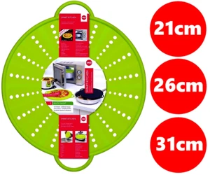 EMSA Silikon Spritzschutz für Pfanne & Topf Überkochschutz Ø 21 / 26 / 31cm grün - Bild 1 von 9