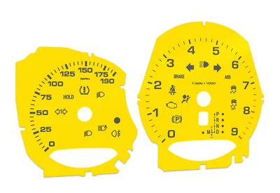 For Porsche Cayman, Boxster Yellow- Speedometer dials MPH Gauges - Image 1 of 4
