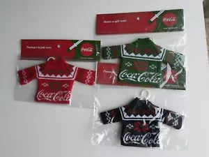 Coca Cola Mini Christmas Sweater Ornament Coke tree advertising memorabilia - Bild 1 von 8