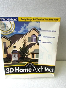New Old Stock Sealed Broderbund 3D HOME ARCHITECT DESIGN CD ROM Program - Picture 1 of 4