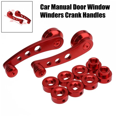 US 2PCS 11.5cm Car Interior Manual Door Window Winders Crank Handles Accessories Cover