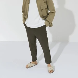 BIRKENSTOCK LUGANO DESERT BUCK FADED KHAKI CIABATTE INCROCIATE IN PELLE UOMO - Imagen 1 de 2