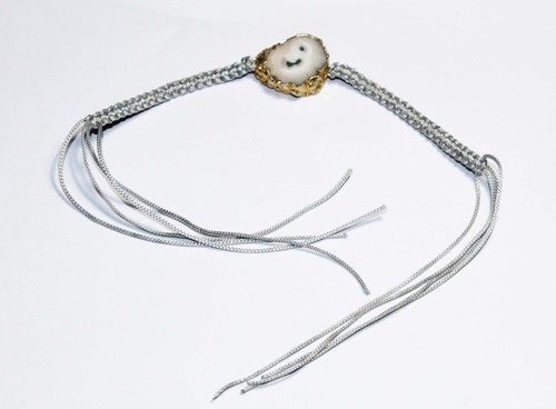 VALENTINO Top Braccialetto Gioielli Quarzo Solare Gemma Fatto a Mano Misura 8 Pollici