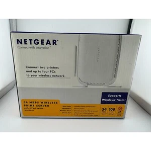 Netgear WGPS606 White Wireless 54Mbps Print Server 4 Port Switch - Picture 1 of 9