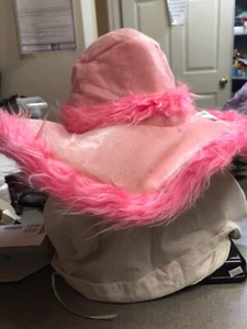 Sugar Daddy Pink HOT PINK 70s Pimp Plush Costume Hat Halloween Adult Accessory - Picture 1 of 1