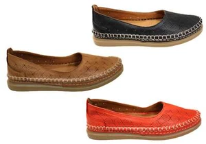 Orizonte Talli Womens European Comfortable Soft Leather Shoes - Picture 1 of 18