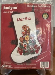 Janlynn Weihnachten gezählt Kreuzstich Suzy's Zoo Chor Strumpf Neu in Verpackung # 38-94 - Bild 1 von 3