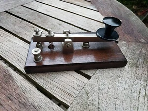 Straight Morse Key Manual Telegraph Key Vintage - Photo 1/5