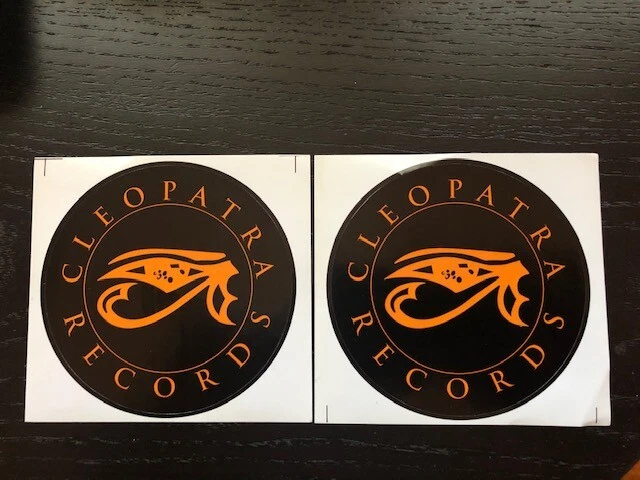 CLEOPATRA RECORDS 2PC STICKER SET 3.5" ROUND