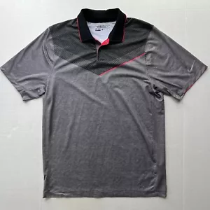 Nike Dri-Fit Tour Performance Golf Polo Shirt Mens M Black/Gray/Red 639914-011 - Picture 1 of 8