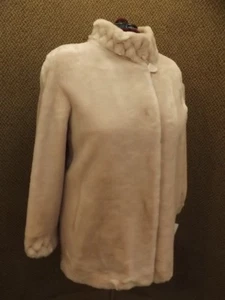 Luxurious Olympia NEW NWT Plush Pale Pink Soft Faux Fur Pantcoat Coat Womens 1X - Picture 1 of 9