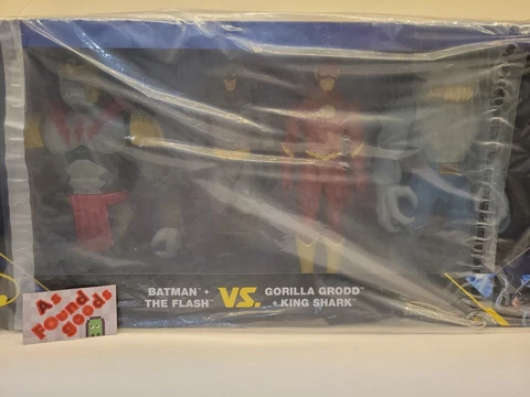 DC Spin Master Batman & Flash vs Gorilla Grodd & King Shark 12" figure NEW Cover