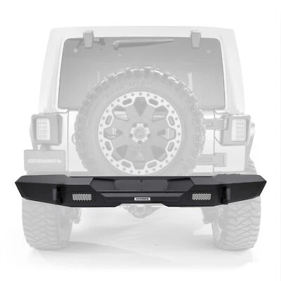 Parachoques trasero de ancho completo Go Rhino 27220T Trailine se adapta a Wrangler 07-18 (JK) Foto 1 de 2