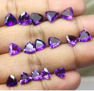 [Großhandel] Natürlicher Amethystschliff Billionen Form Loser Edelstein Schmuck. - Bild 1 von 5