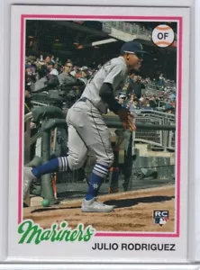 Topps 2022 Archives Baseball Julio Rodriguez Image Variation SP Seattle Mariners - Bild 1 von 2